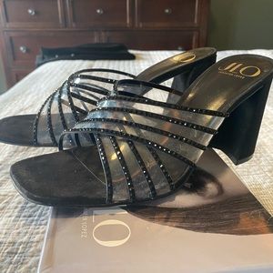 JLo Black/clear dress shoes